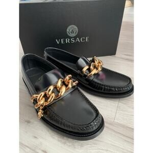 Versace Women's Leather Loafers Size 38 (7.5-8)